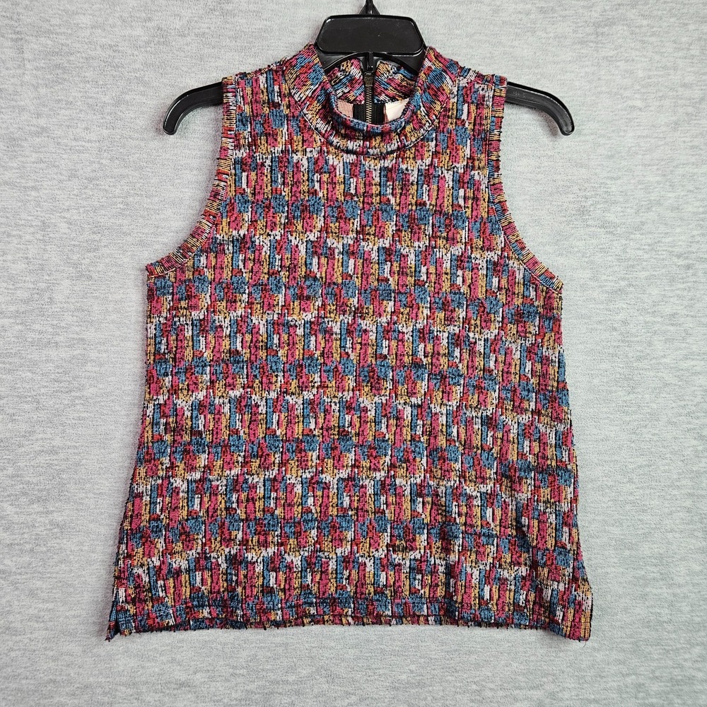 Anthropologie Akemi Kin Petra Women's Sleeveless Mock Neck Knit Top Size S